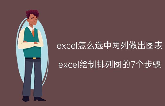 excel怎么选中两列做出图表 excel绘制排列图的7个步骤？